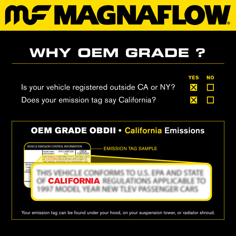 MagnaFlow Conv DF 14-15 Acura MDX 3.5L Underbody