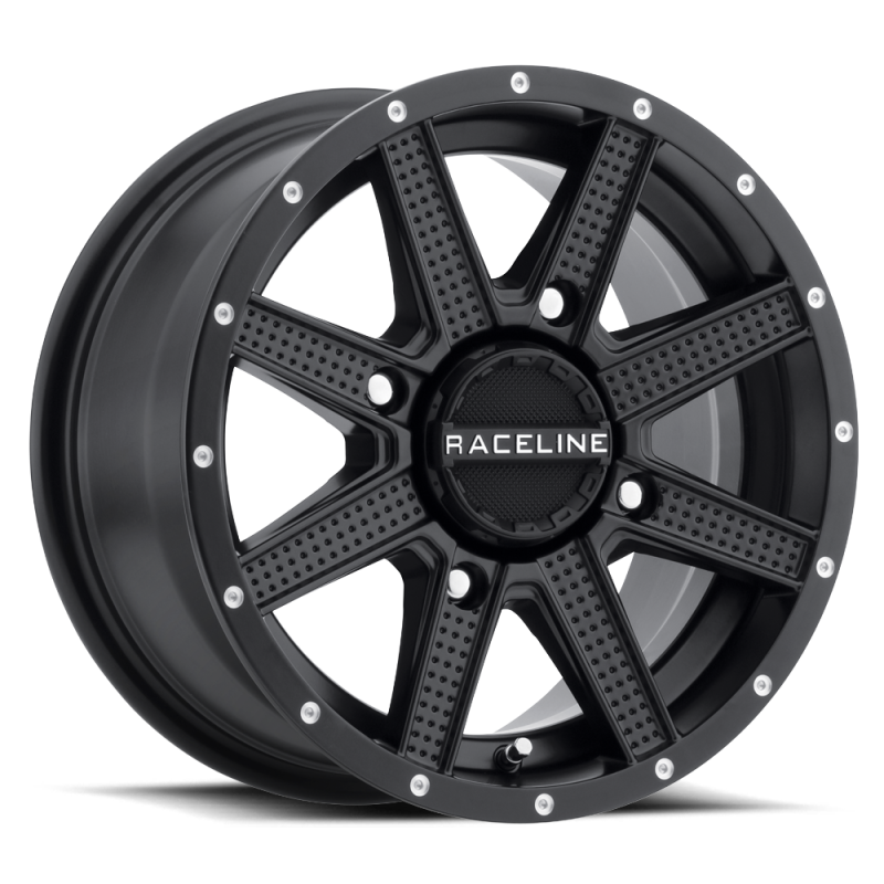 Raceline A92B Hostage 14x7in 4x156 BP 5mm Offset 132.5mm Bore - Satin Black Wheel