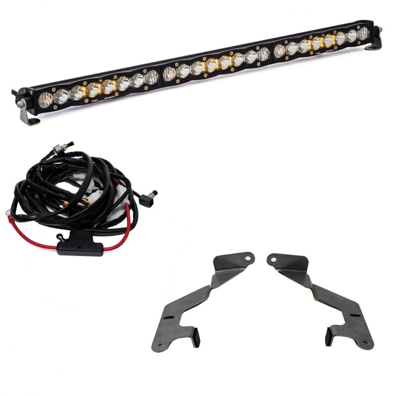 Baja Designs 2014-2021 Toyota Tundra 30in Grille LED Light Bar Kit S8 Driving Combo
