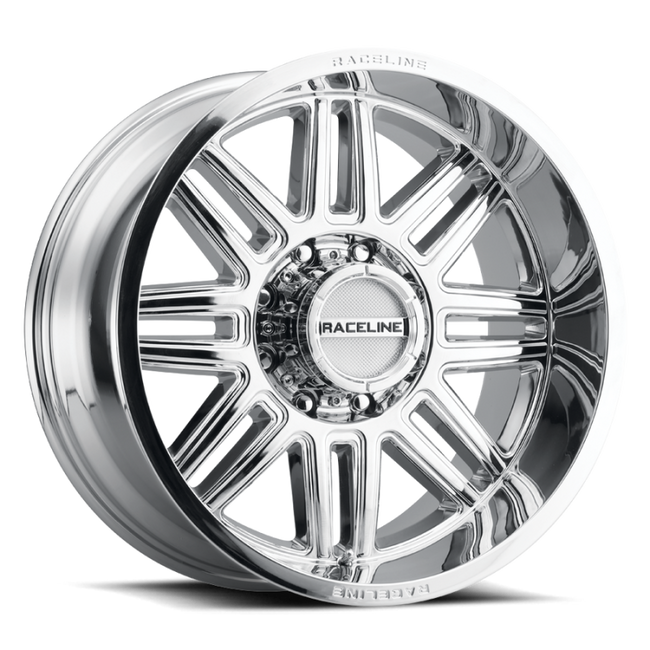 Raceline 948C Split 17x8.5in 6x139.7 BP 18mm Offset 106.1mm Bore - Chrome Wheel