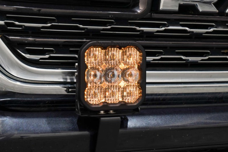 Diode Dynamics SS5 Bumper LED Pod Light Kit for 2019-Present Ram - Yellow Pro Driving