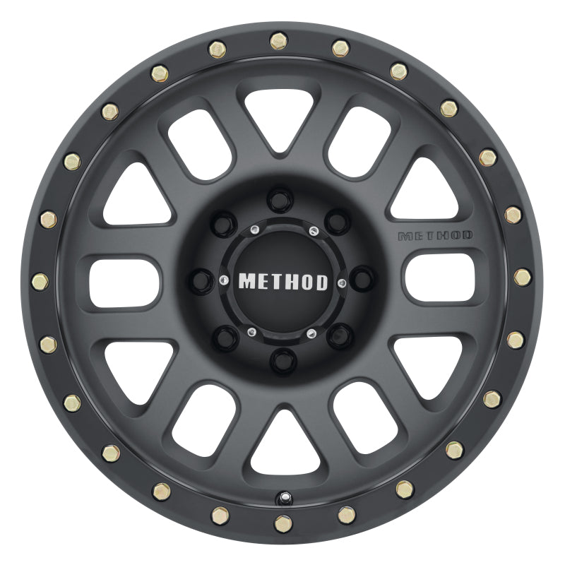 Method MR309 Grid 17x8.5 0mm Offset 8x6.5 130.81mm CB Titanium/Black Street Loc Wheel