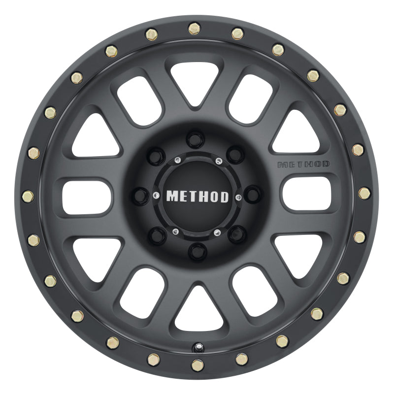 Method MR309 Grid 18x9 +18mm Offset 8x180 130.81mm CB Titanium/Black Street Loc Wheel