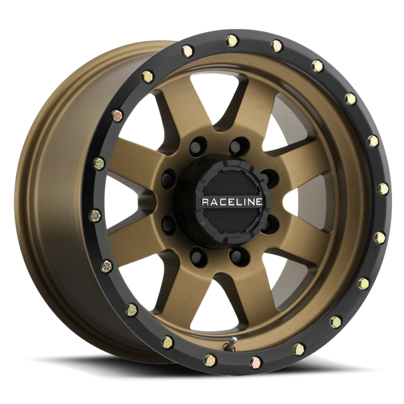 Raceline 935BZ Defender 20x9in 5x127 BP 18mm Offset 83.82mm Bore - Bronze Wheel