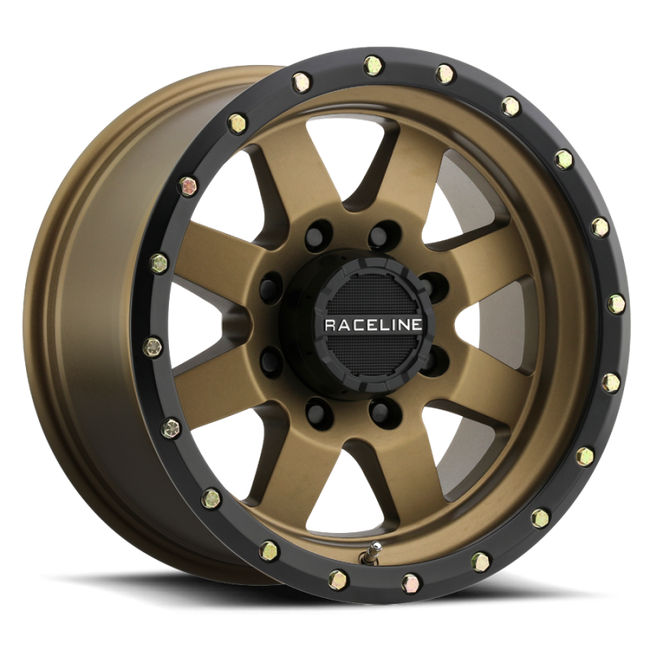 Raceline 935BZ Defender 20x9in 5x127 BP 18mm Offset 83.82mm Bore - Bronze Wheel