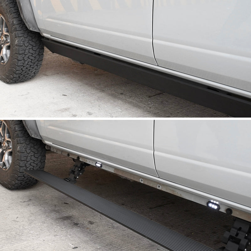 Go Rhino 15-22 Chevrolet Colorado Crew Cab 4dr E-BOARD E1 Electric Running Board Kit - Tex. Blk