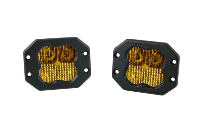Diode Dynamics SS3 LED Pod Pro - Yellow Combo Flush (Pair)