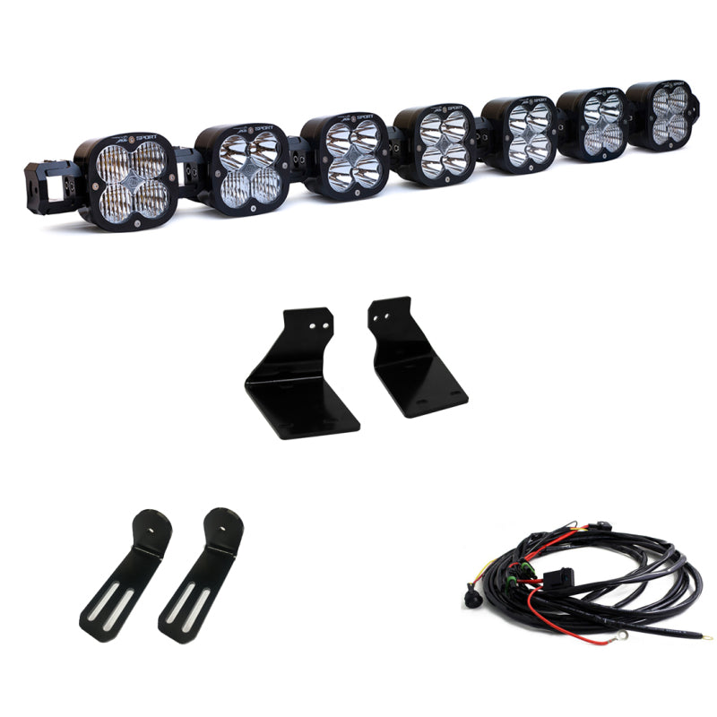 Baja Designs 2020-2022 Ford Super Duty 7 XL Linkable Bumper Light Kit With Toggle switch