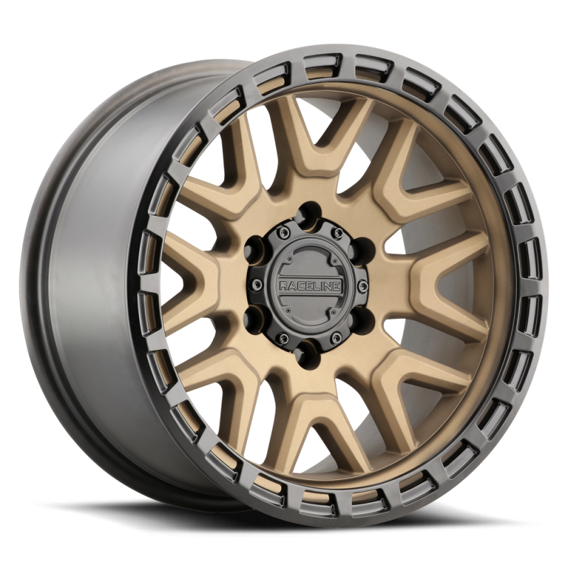 Raceline 953BZ Krank 17x8.5in 6x139.7 BP 0mm Offset 106.1mm Bore - Bronze Wheel