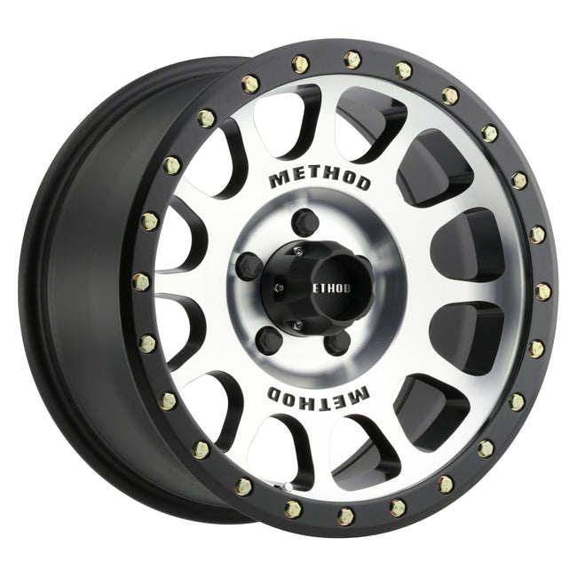 Method MR305 NV 18x9 +25mm Offset 5x150 116.5mm CB Machined Black Street Loc Wheel