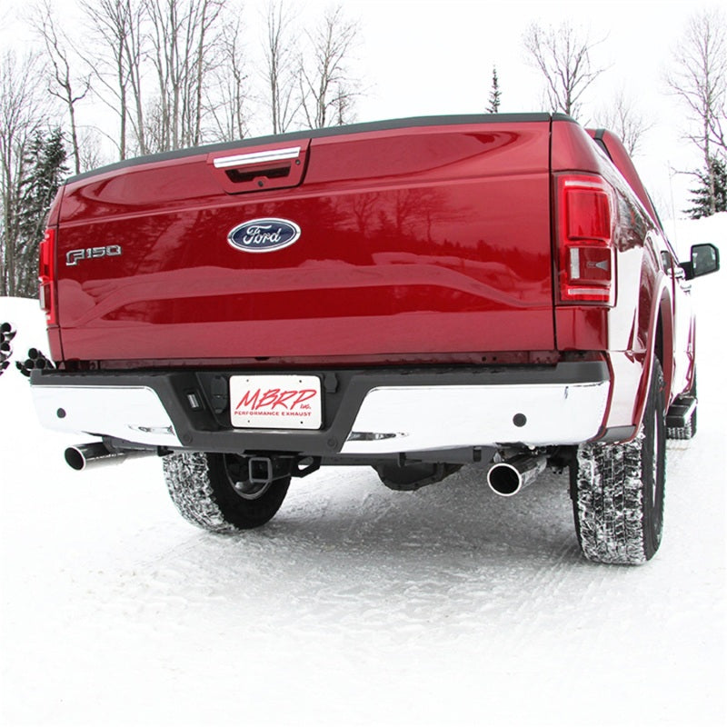 MBRP 2015-2020 Ford F-150 5.0L 3" Cat Back Dual Split Rear Exit Aluminized Exhaust System