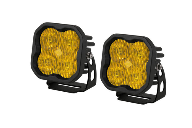Diode Dynamics SS3 LED Pod Pro - Yellow SAE Fog Standard (Pair)
