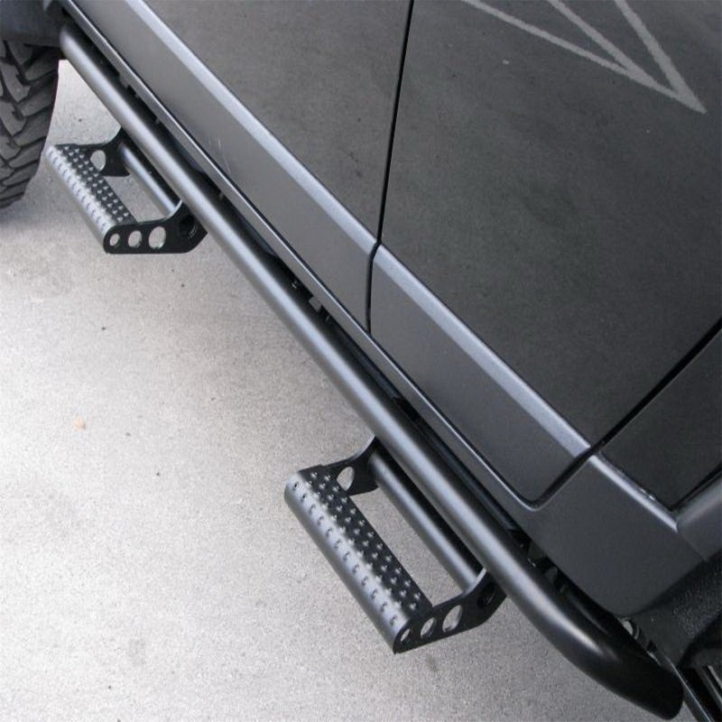 N-Fab RKR Step System 15-17 GMC - Chevy Canyon/Colorado Crew Cab - Tex. Black - 1.75in