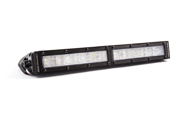 Diode Dynamics 12 In LED Light Bar Single Row Straight Clear Wide Stage Series