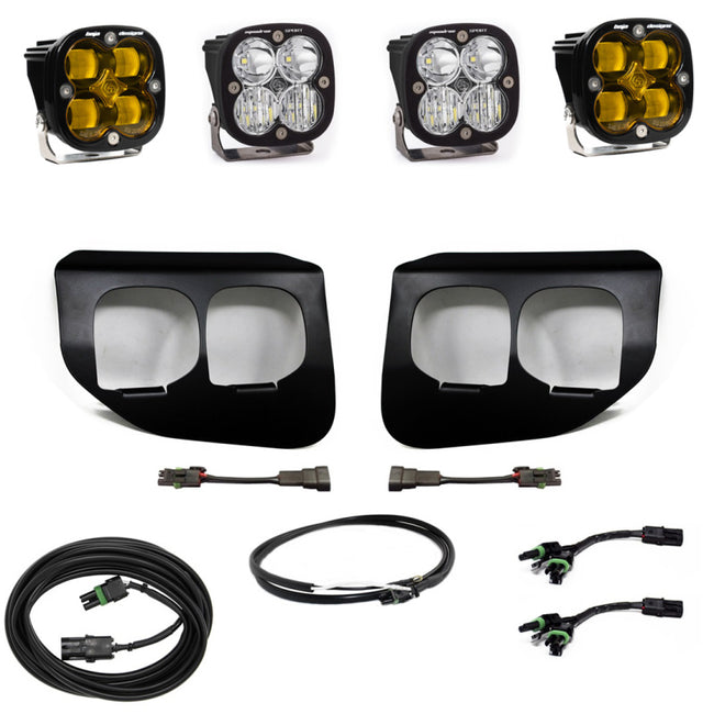 Baja Designs 2020-2022 Ford Super Duty Fog Lights Dual FPK SAE/Sport DC Baja Designs With Upfitter- Amber
