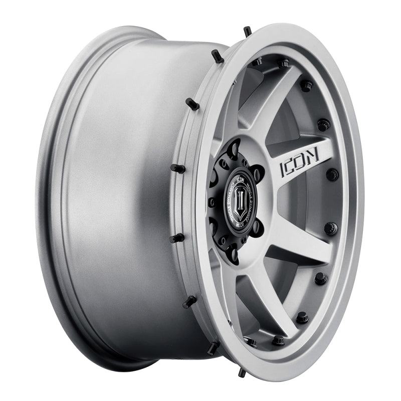 ICON Rebound Pro 17x8.5 5x5 -6mm Offset 4.5in BS 71.5mm Bore Titanium Wheel