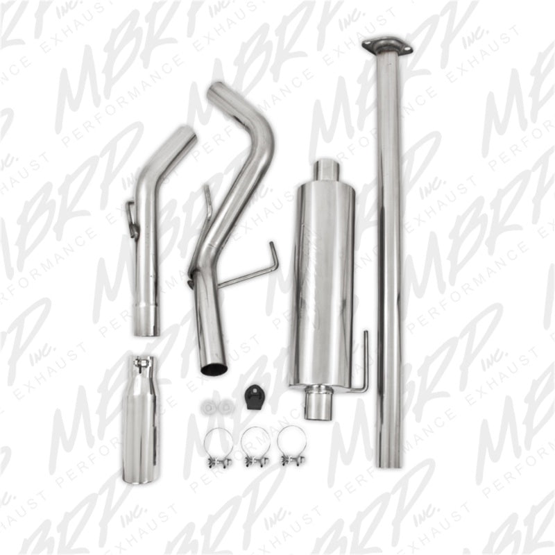 MBRP 05-13 Toyota Tacoma 4.0L Extra Cab/Crew Cab Cat Back Single Exit Aluminized Exhaust
