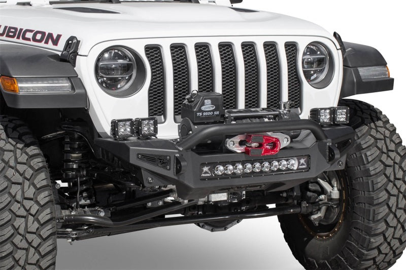 Addictive Desert Designs 18-23 Jeep Wrangler JL Rock Fighter Front Bumper w/ Low Profile Top Hoop