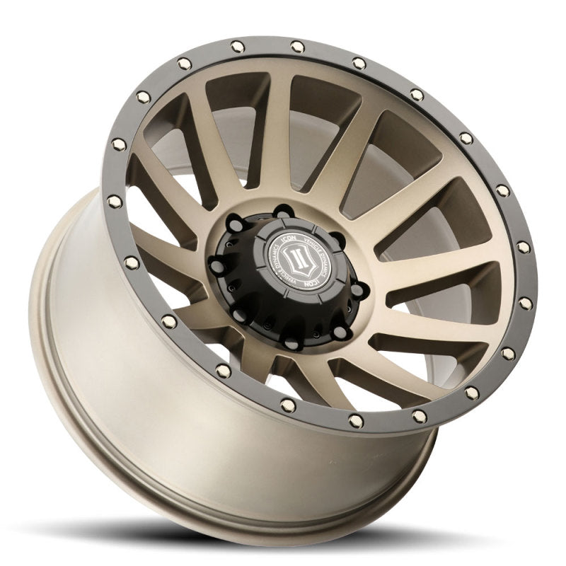 ICON Compression 20x10 8x180 -19mm Offset 4.75in BS 124.2mm Bore Bronze Wheel