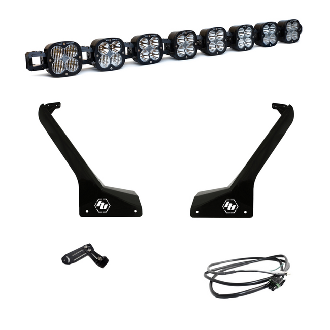 Baja Designs Jeep 2018-24 Wrangler JL Roof Bar LED Light Kit 8 XL Linkable w/ Upfitter