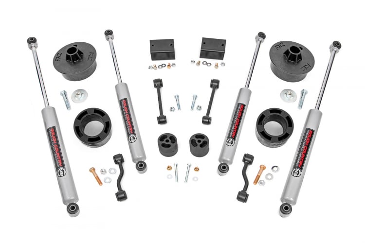 Rough Country 2.5 Inch Jeep Suspension Lift Kit 18-20 Wrangler JL 2/4 Door No Shocks