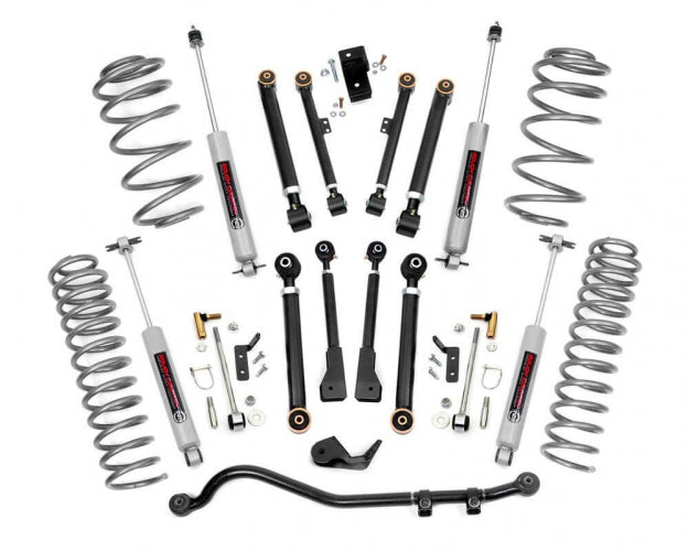 Rough Country 2.5 Inch Jeep Suspension Lift Kit 1997-2006 TJ 6 Cylinder